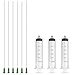 Rachel's Closeouts 6 Pcs Dispensing Needle 14G x 10" with 3 Pcs 30ml Syringe - Blunt Tip Luer Lock 10-inches Super Long Needles