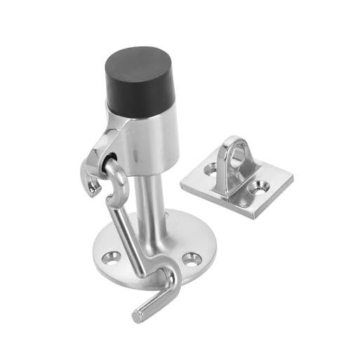 Tope de puerta exterior e interior con protector de pomo para montaje en pared 2