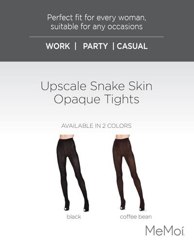 MeMoi Upscale Snake Skin Opaque Tights2