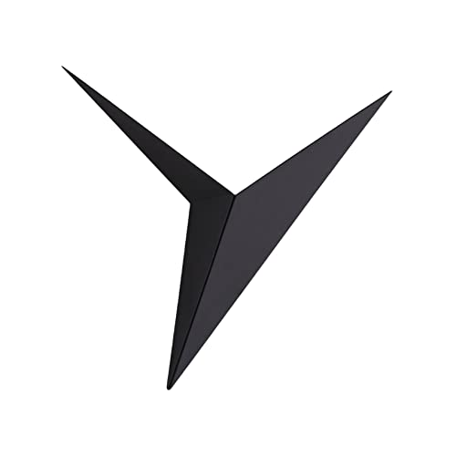 KRIPINC Lampara Pared LED de Hierro en Forma Triangular, Aplique Pared Negro, Lampara de Pared Interior, Aplique Pared Interior Vintage para Salon/Dormitorio/Mesita de Noche (Luz Blanca)