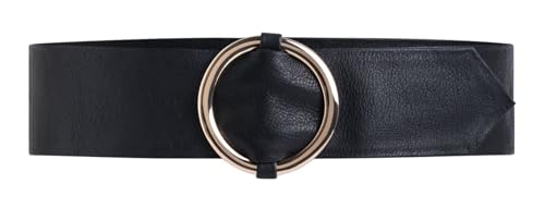 Ceinture 50mm Vanzetti en cuir noir W130 pour sublimer vos tenues au quotidien