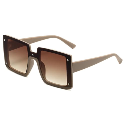 Oversize Square Men Women Sunglasses Fashion Vintage Mirror Shades Eyewear Luxury Gradient UV400 Goggle Sun Glasses N452