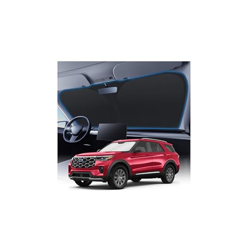 KUST Windshield Sun Shade for 2020-2025 2026 Ford Explorer Accessories, Custom Fit Car Front...