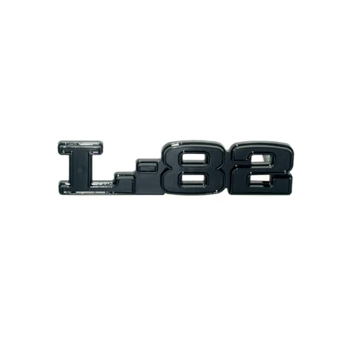 Image of 2Pc C3 75-79 L-82 Hood Restoration Emblems 3D Metal Badge Left and Right Sides Sticker Replacement for Corvette (Gloss Black)