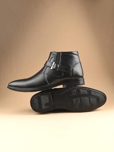 MACTREE PU Leather Men's Formal Ankle Boots