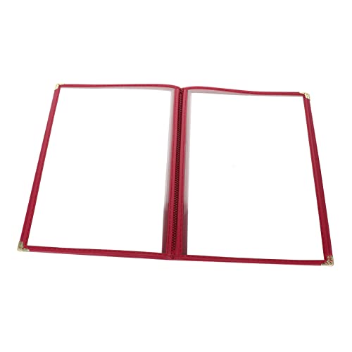 HEALEEP PVC Menu Holder Restaurant Menu Covers Folder for Coffee Bar Accessories Paper Protector