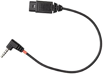 VXi 203553 QD 1086P 3.5mm TRRS Plug Lower Cord for connecting VXi P-QD and Plantronics headsets to compatible smart phones / tablets