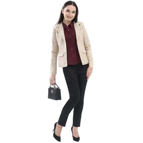 Image of Women's Formal Blazer | Regular Fit | Full Sleeve with 2 Front Pocket Ultra Light Fabric | Office /Meetings