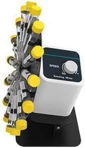 Lab Rotating Mixer Test Tube Rotator Mixer with Brush Motor Rotating Mixer Speed Range 20-80rpm Angle Range 40-80°for Non-Stop Run Brush Motor