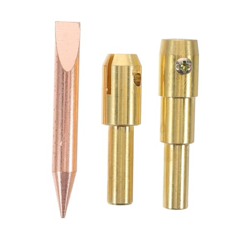 SOESFOUFU High Efficiency Dent Remover Kit Precision Spot Welder Chuck for Car Body Repair Versatile Welding Tool with Carbon Rod and Round Pad Chuck Easy Operation for Automotive Maintenance