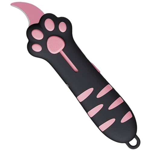 Cat de cátoro Cuttter para mujeres Utility Clifón retráctil Cajas lindas de abridor de abridor de abreir de cartón Multi-usos Selling Cadeb Knives Desempaquetado Knife