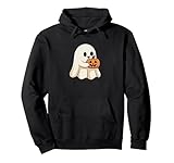 Photo Gallery fantasma holding zucca halloween felpa con cappuccio Photo Gallery fantasma holding zucca halloween felpa con cappuccio
