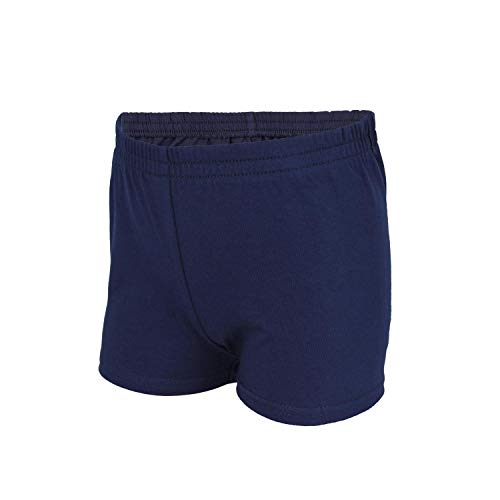 TupTam Pantalones Cortos para Niña Shorts Deportivos, Azul Oscuro, 140