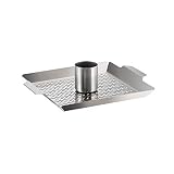 Asador de pollo para exteriores de 11 pulgadas con soporte para latas