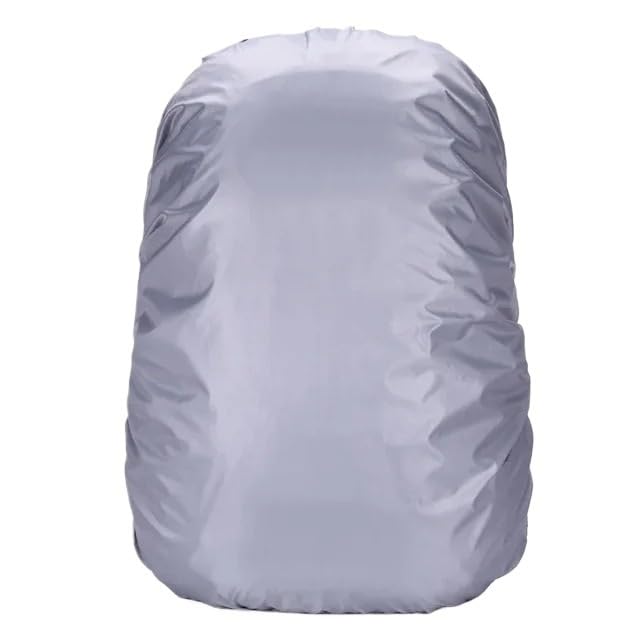 Coprizaino Impermeabile 20L-100L Backpack Rain Cover Outdoor Hiking Climbing Bag Cover Waterproof Rain Cover for Backpack Universal Rain Cover Copri Zaino per Pioggia(Silver,70L)