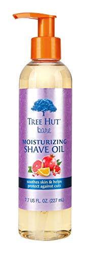 Tree Hut bare Moisturizing Shave Oil with Pomegranate Citrus scent, 7.7oz, Essentials