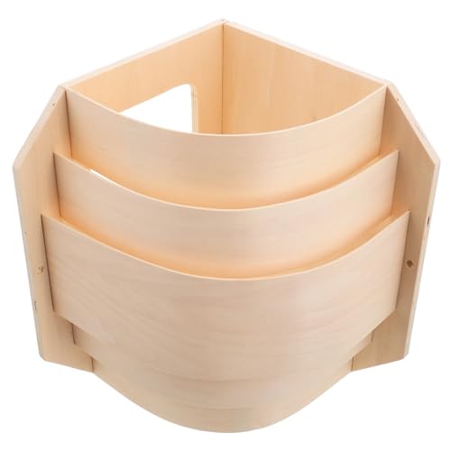 LOLIPPYY Paralume Angolare Per Sauna in Legno Sottile e Traslucido, Copertura Resistente Ad Alte Temperature, Luce Soffusa Decorativa Per Stanza Sauna Domestica e Hotel