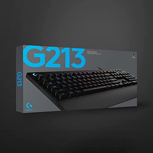 Logitech Prodigy G213 Wired Membrane Gaming Keyboard With Rgb Backlighting Black #TOP5