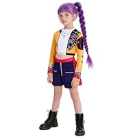 Ruimeier Demon Costume for Kids Girls Hunters Cosplay Pop Singers Stage Role Play Outfits Toddler Halloween Costumes SD125XL