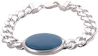 Hope Gems & Jewels™ 925 Sterling Silver Turquoise Salman Khan Bracelet For Men and Boys Price In India