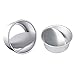 Tortiere Rotonde in Alluminio Set di Stampi per Torta Rotonda Tortiere Set Tortiera Rotonda Piccola in Alluminio per Matrimonio/Compleanno/Torta Natalizia 6 Pollici e 8 Pollici 2PCS Argento