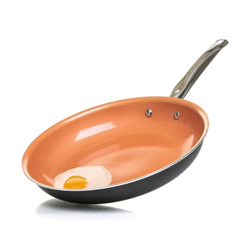 Home Icon - Sartén de Granito de Cobre Antiadherente para Cocinar de Forma Saludable,...