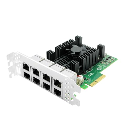 PCIe x4 Eight-Port Copper Gigabit Industry Ethernet Adapter