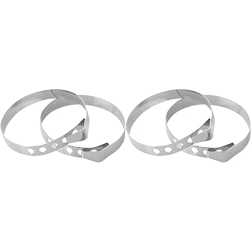 Westmark Rouladenringe-Set, 6tlg., Breite je 9 mm, Größenverstellbar Ø 4,5 cm bis 5,3 cm, Rostfreier Edelstahl, 10232280 (Packung mit 2)