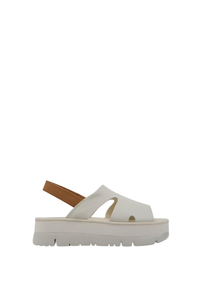Camper Women's Oruga Up K200848 Sandal, White Natural 014, 2 UK