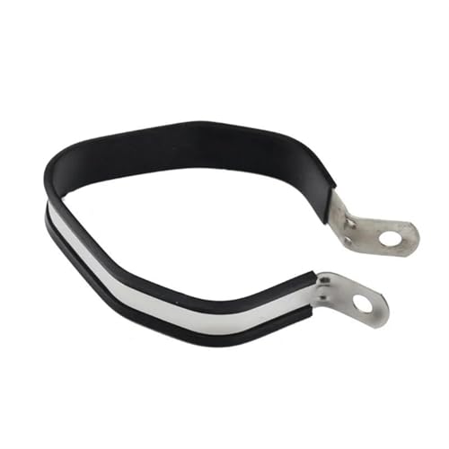 Soporte de montaje para escape de moto fabricado en fibra de carbono real y silicona
