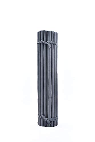 Image of Leewadee - Foldable Floor Mattress - Japanese Roll Up Futon -Trifold Tatami Mat- Guest Floor Bed - Camping Mattress - Thai Massage Mat, Kapok Filled, 75 x 57 inches, Anthracite