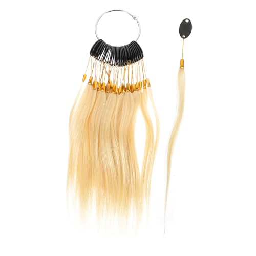 DECORNIJIA Nuancier De Cheveux Humains En Vrac 30 Mèches Test De Coloration Capillaire Kit De Test Capillaire Pour Salons De Coiffure Professionnels