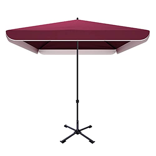 Parasol de jardin pour terrasse et repas en plein air grand format carré