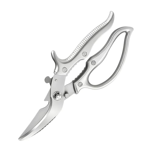 Acunny Tijeras de cocina | Tijeras de acero inoxidable,Tijeras de cocina con cierre de seguridad,Para padres, cocineros, jardineros, preparación de alimentos, cocina diaria, autocaravana, apartamento