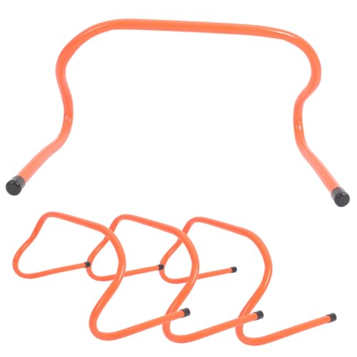 DINHEAROM 4pcs Agility Hurdles for Boys and Girls Training Hurdles for Speed and Sports Practice for Soccer Football and Track Training Height Bright Colors