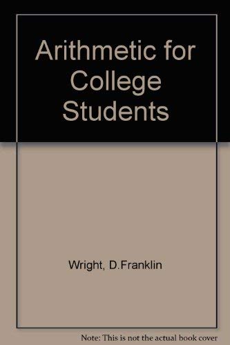 Arithmetic for college students 0669048577 Book Cover
