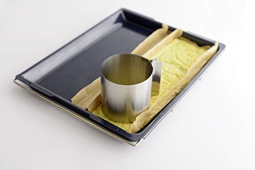 Anillo para postres ajustable de 10-18 cm en acero inoxidable para capas 5