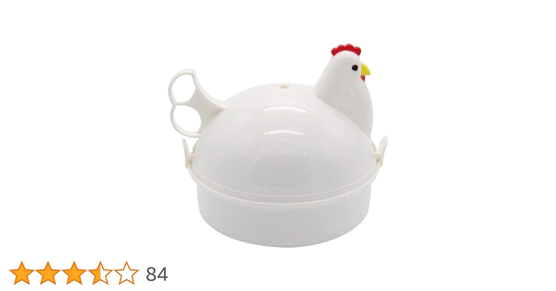 ゆでたまご Amazon | FGAJKG ゆでたまご器 にわとり柄 4個用 電子レンジ用