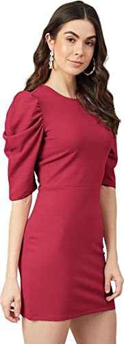 Image of Regolith Designer Sarees Women's Polyester Bodycon Knee-Length Dress