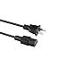 PGENDAR UL 6.6ft AC Power Cord Cable for SVS PB12 PB-12 Plus Wired Subwoofer 2-Prong