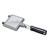 LALADEFIEE Antihaft Waffelform aus Aluminiumlegierung Handgefertigtes Waffeleisen mit Griff...