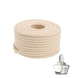 【Mèche en coton de haute qualité】Nos mèches rondes sont fabriquées à partir d'une âme en coton de haute qualité et garantissent une longue durée de vie ainsi qu'une utilisation sûre, sans fumée noire ni odeurs désagréables. Spécialement conçues pour les lampes à huile et les lanternes, elles brûlent de manière régulière et uniforme, assurant une flamme fiable en tout temps et en tout lieu. La mèche est tissée de manière dense à partir de fils de coton, ce qui la rend résistante à la rupture.