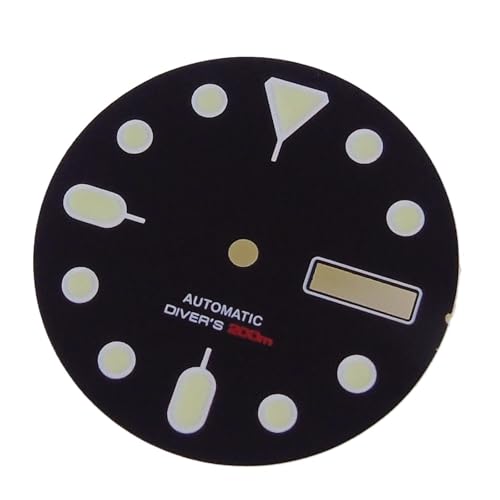 1 szt. Tarcza zegarka 29 mm Data w dzień powszedni Pomarańczowy/biały/czarny Panel przedni Zielony Lume Dla wskazówki NH36(White set)