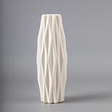 Plastic Vases for Flower, Nordic Style Dried Flower Creations Drop Resistant Plastic Vase, Modern Mi
