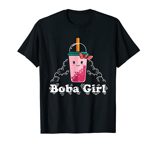 Photo de Boba Girl I Love Boba Milk Tea Bubble Drink Lover T-Shirt