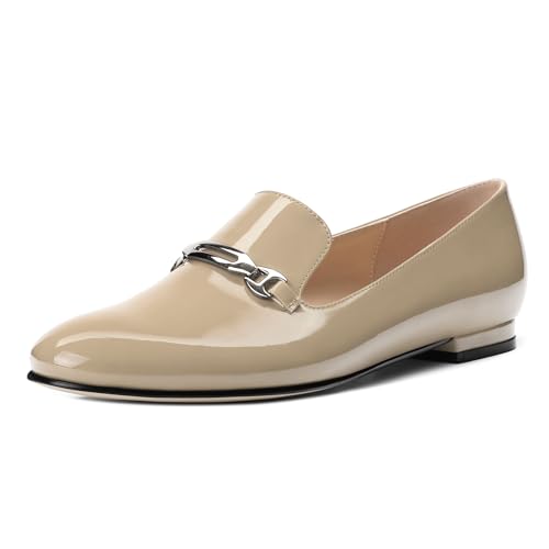 Image of Women's Loafers, Slip On Round Toe Comfortable Flats for Women Dressy and Work, Womens Business Casual Shoes