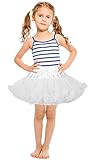 Baby Girl's Tutu Petticoat Skirts,Fluffy Soft Infant Tulle Tutus Underskirt,Ballet Pettiskirt for Little Girl for Birthday Party (S, White, s)