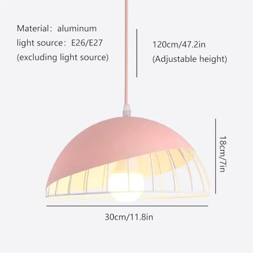 Lámpara semicircular colgante de estilo escolar para renovar techos aburridos con color 3