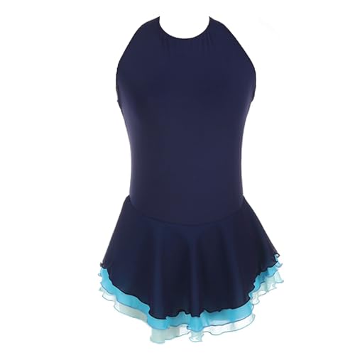 Figure Skating Dress for Girls, Halter Neck Design Sleeveless Women's