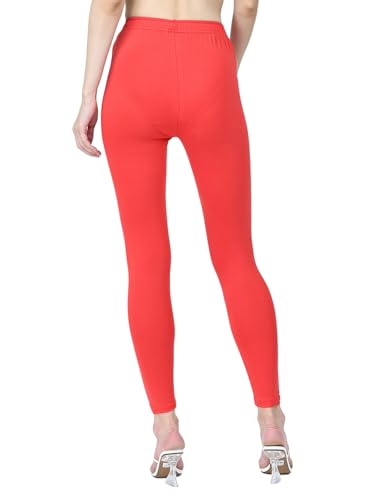 Image of Robinbosky Premium Stretchable Cotton Ankle Legging for Women | Suitable for Formal wear & Casual wear | High-End Elastic Makes The Leggings Squat Proof and Durable for Travel, Yoga, & Workout.